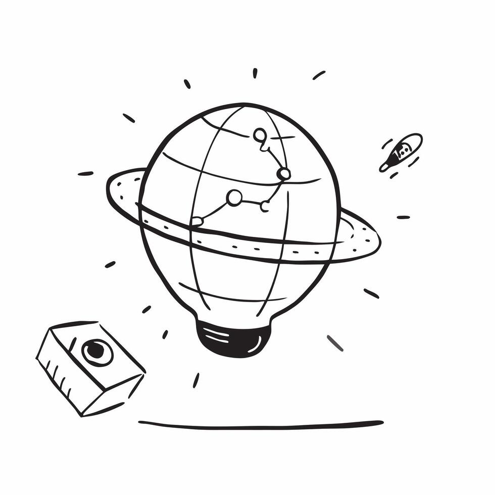 Flat Floating holographic globe with data grids on an isolated white background concept as A floating holographic globe with glowing data grids isolated on a white background The Cleans vector