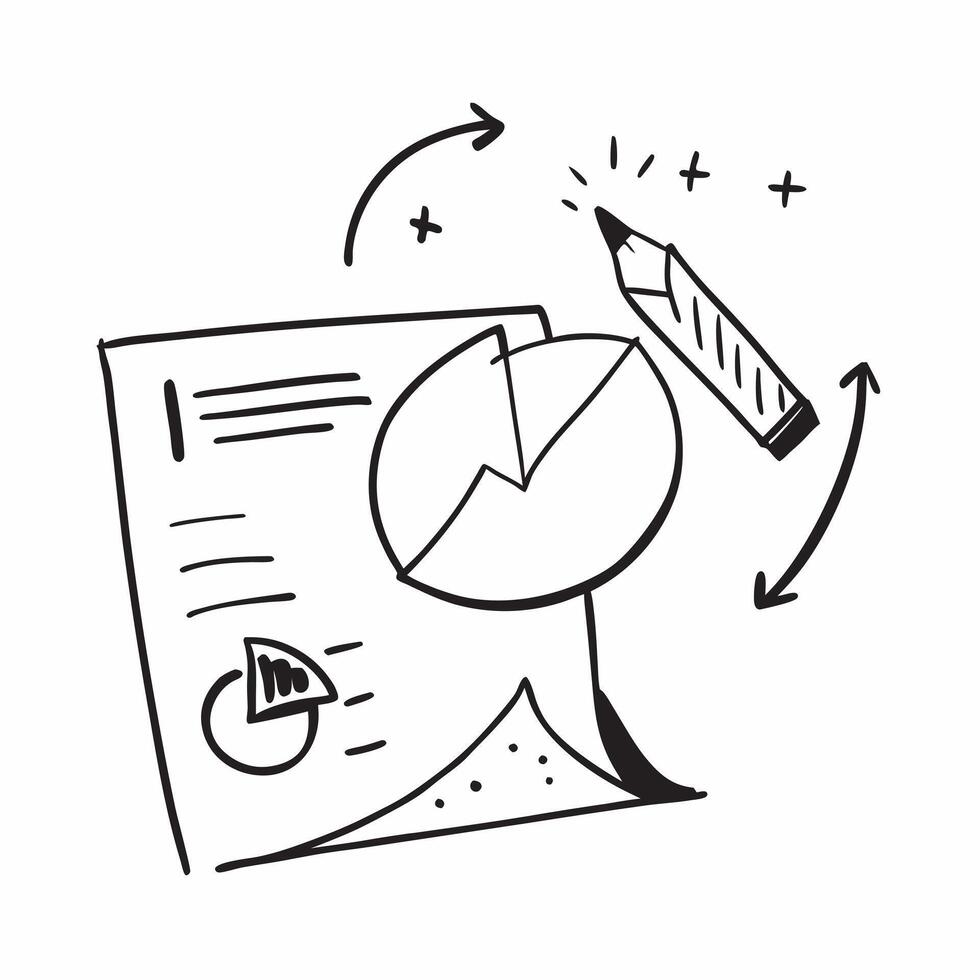 Flat Floating pie chart and pen with Investment Strategy text concept as A sleek design featuring a floating pie chart and pen with the text Investment Strategy The element Cleans vector