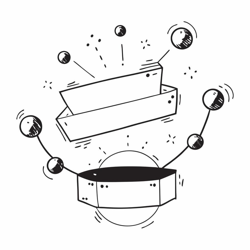 Flat Floating tech spheres border with glowing nodes and copy space concept as A border frame featuring floating tech spheres with glowing nodes surrounding a central copy space T Cleans vector