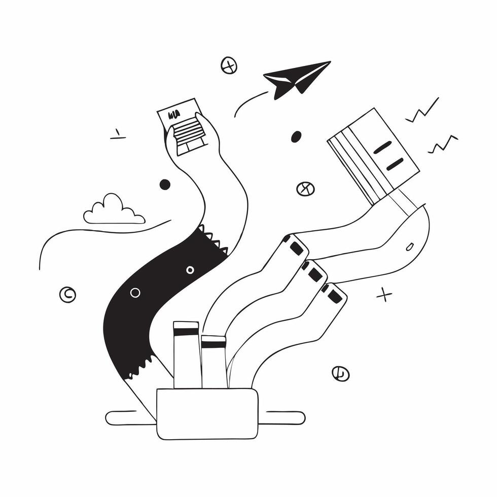 Flat Glossy background with abstract flowing data streams and business icons concept as A glossy background featuring abstract flowing data streams combined with business icons rep Cleans Set 2 vector