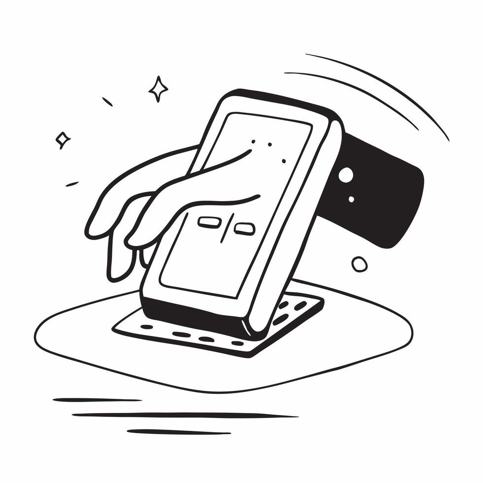 Flat Glossy black credit card being swiped through a reader on a glass counter concept as A close up shot of a glossy black credit card being swiped through a reader on a glass cou Cleans vector