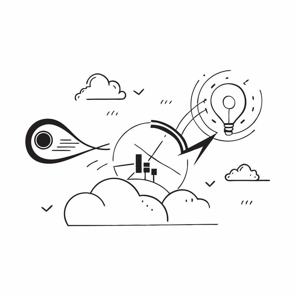 Flat Glossy cloud and wind turbine with holographic wind speed and energy production data concept as A high angle shot of a glossy cloud and wind turbine with floating holographic Cleans Set 4 vector