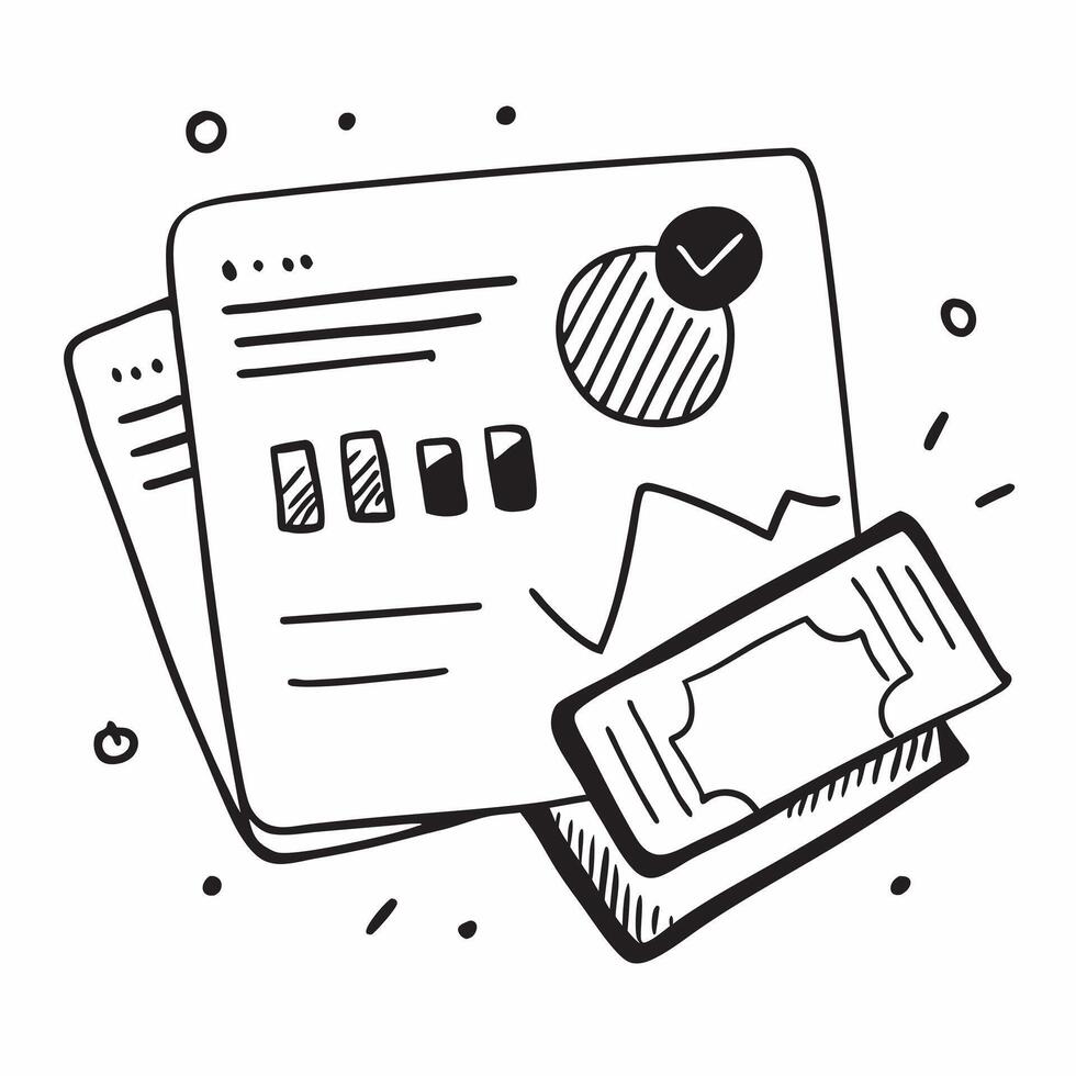 Flat Glossy credit card on a desk with marketing budget documents concept as A close up of a glossy credit card placed on a desk alongside marketing budget documents The polished Cleans vector