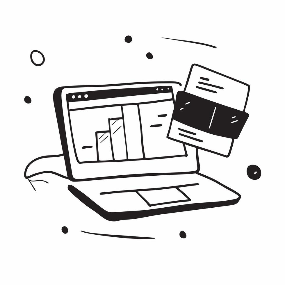Flat Glossy desktop monitor displaying a complex financial model concept as A mid angle shot of a glossy desktop monitor displaying a complex financial model The polished surface Cleans vector