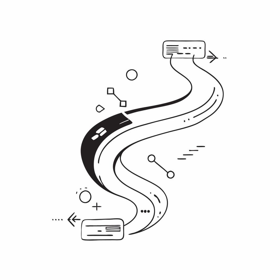 Flat Glossy curved lines with glowing elements as a technology conference backdrop concept as A dynamic background featuring glossy curved lines with glowing elements that create a Cleans vector