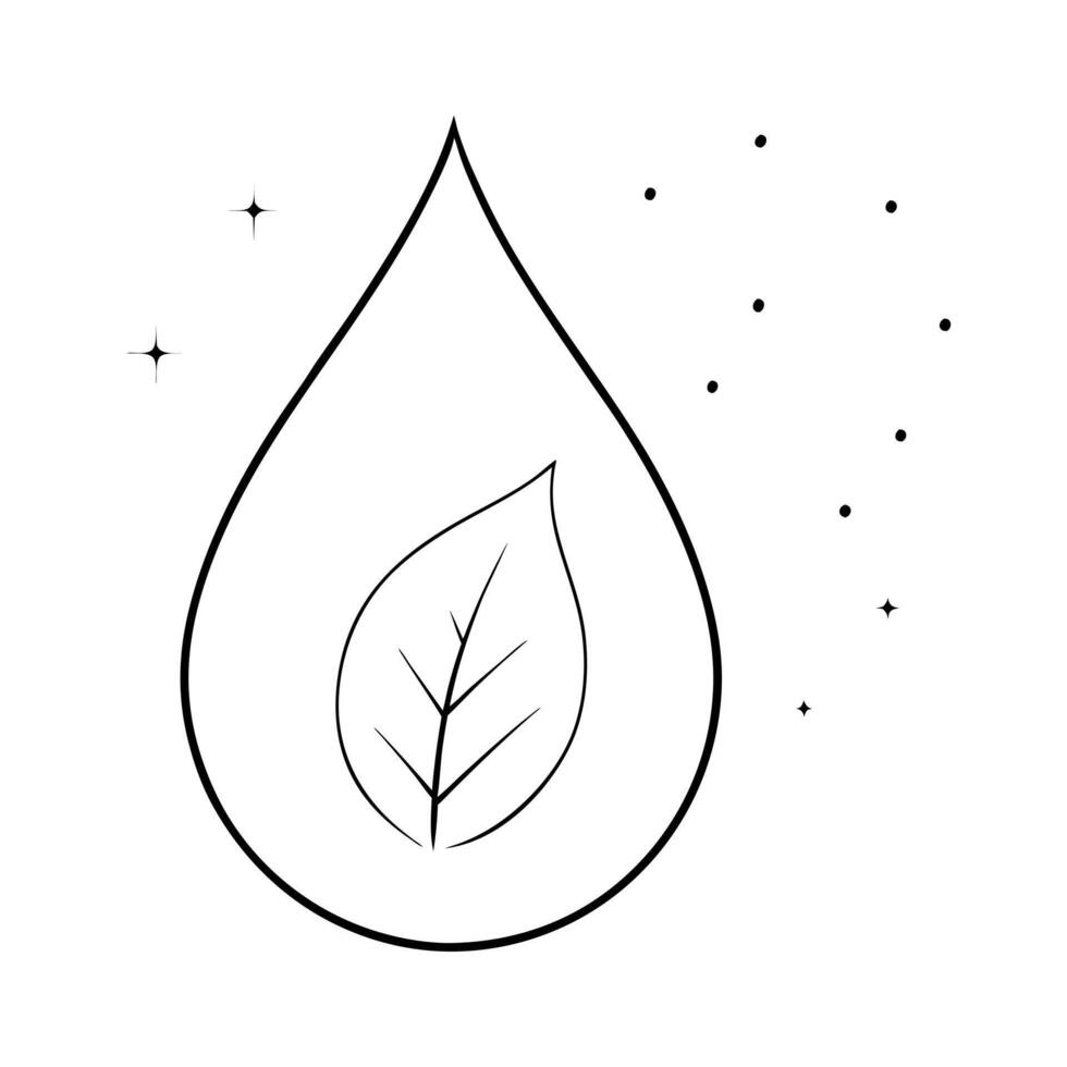 Flat Glossy leaf and water droplet with holographic hydration and growth data concept as A sleek image featuring a glossy leaf and water droplet with floating holographic data repr Cleans Set 2 vector