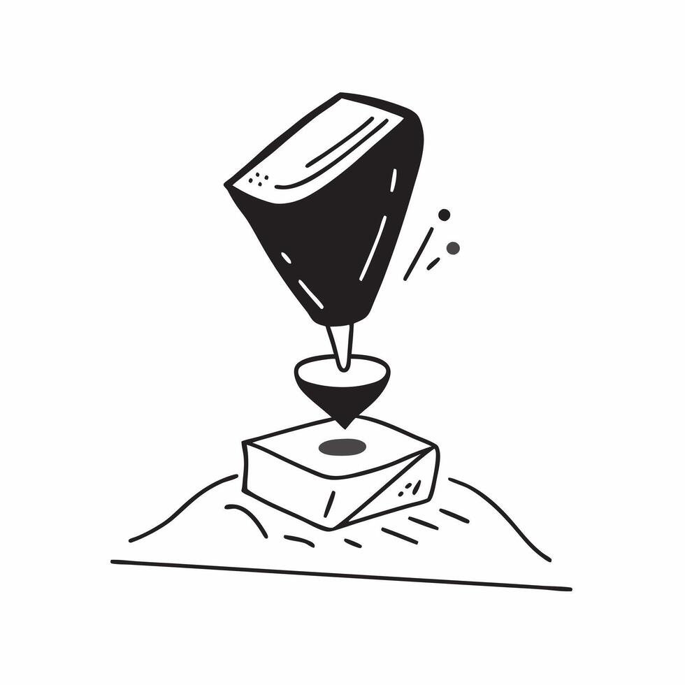 Flat Glossy marble surface with a wine glass silhouette casting a reflection concept as A high angle shot of a glossy marble surface with the silhouette of a wine glass casting a s Cleans vector