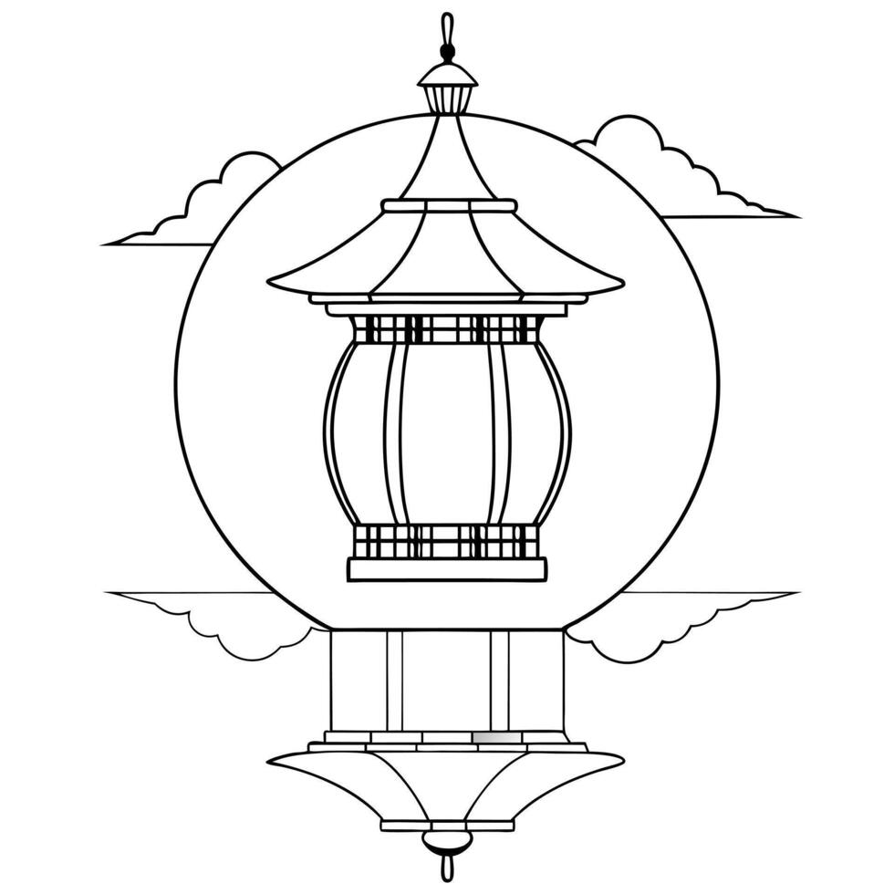 Flat Glossy Mid Autumn Festival Lantern Display concept as A glossy background featuring an elaborate lantern display for the Mid Autumn Festival with reflections enhancing the int Cleans Set 2 vector