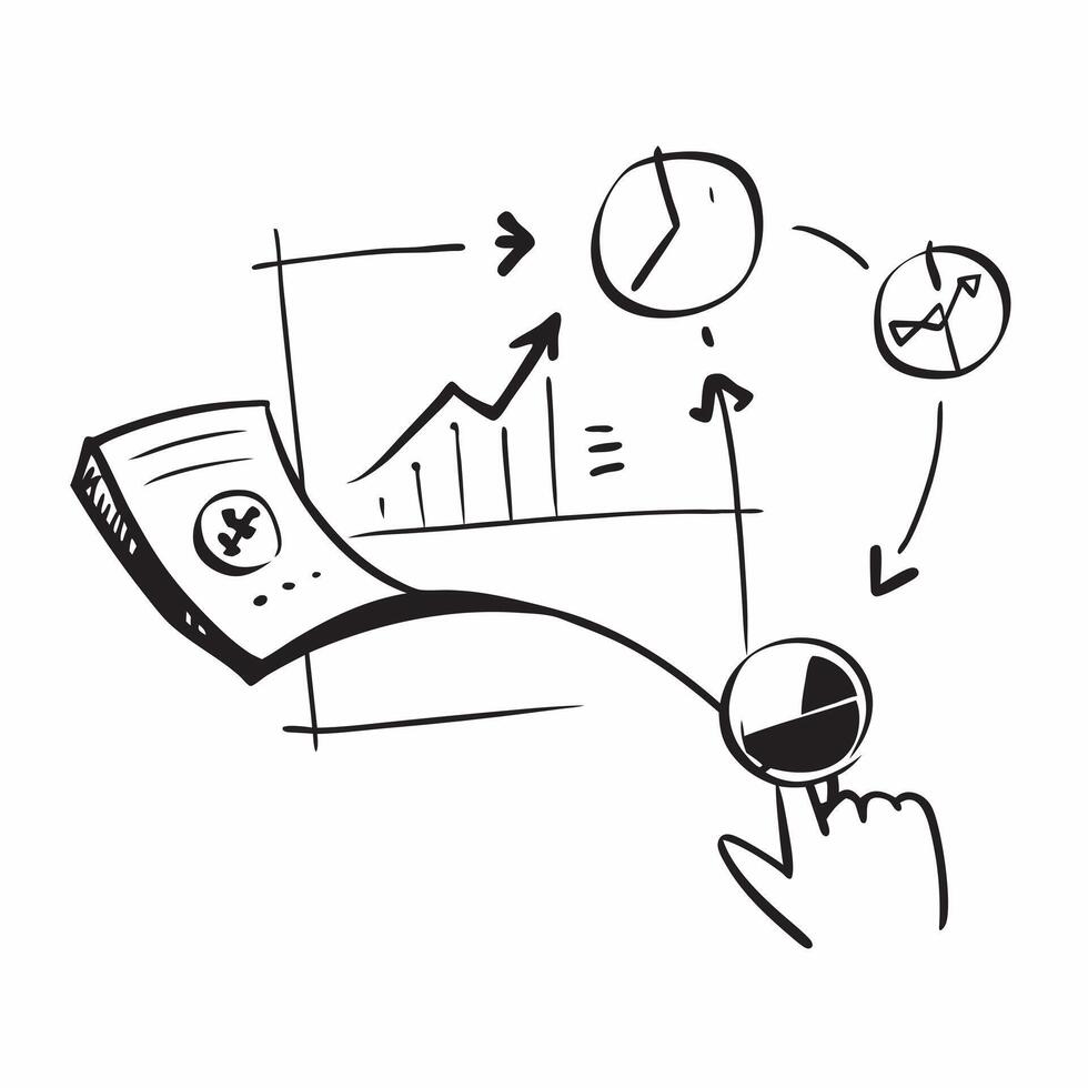 Flat Glowing abstract financial graph with marketing projections concept as A dynamic visual of a glowing abstract financial graph with marketing projections highlighted The camer Cleans vector