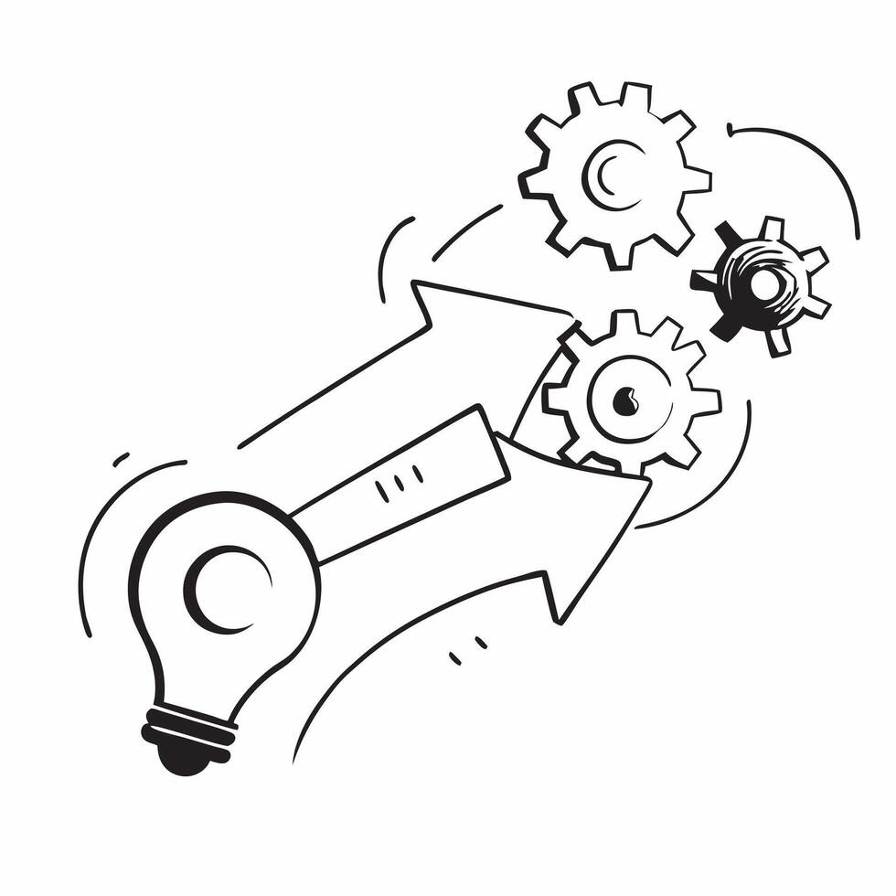 Flat Glowing abstract gears in motion representing operational efficiency concept as A dynamic shot of glowing abstract gears in motion symbolizing operational efficiency in scalin Cleans vector