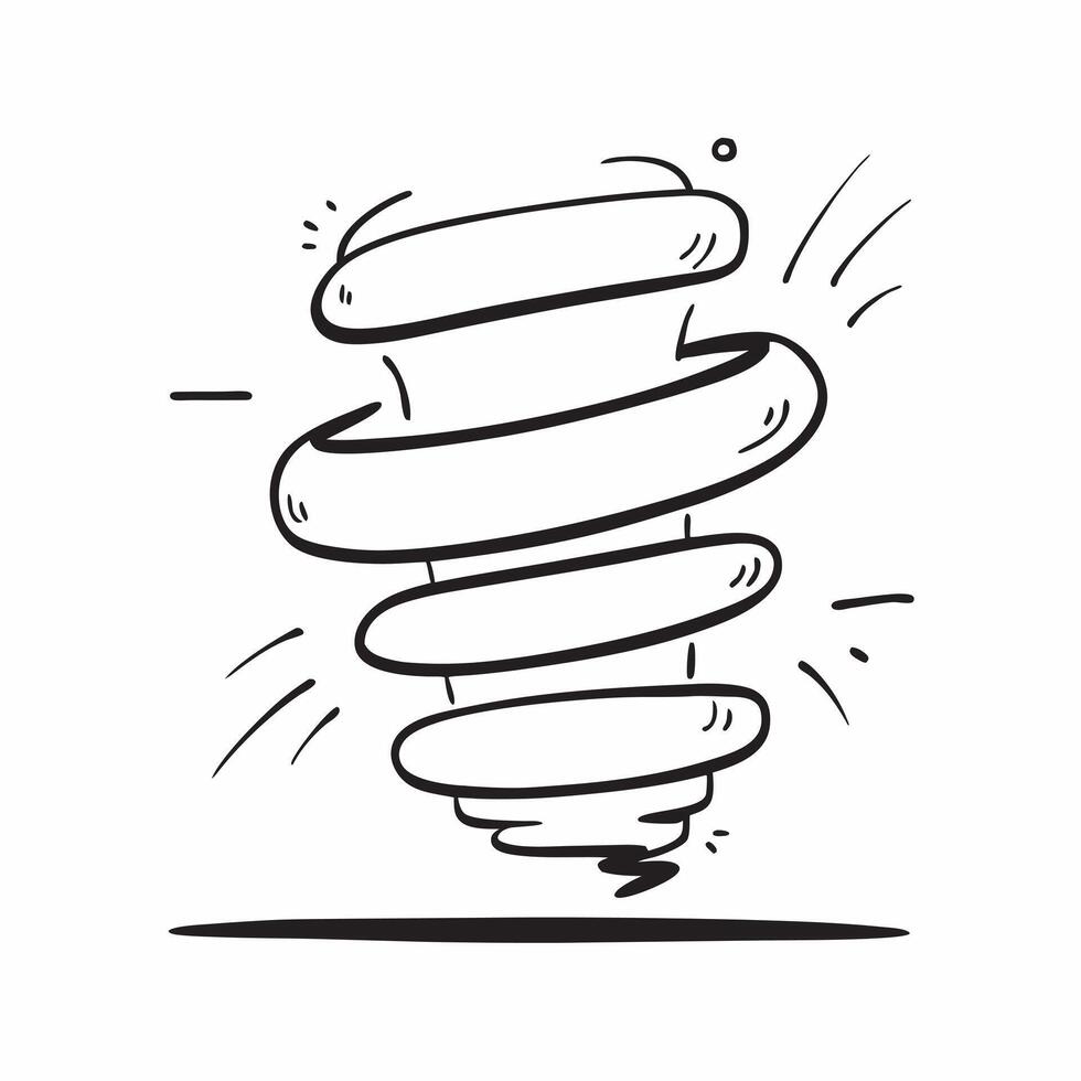 Flat Glowing abstract spiral representing process optimization concept as A dynamic shot of a glowing abstract spiral symbolizing process optimization and operational efficiency T Cleans vector