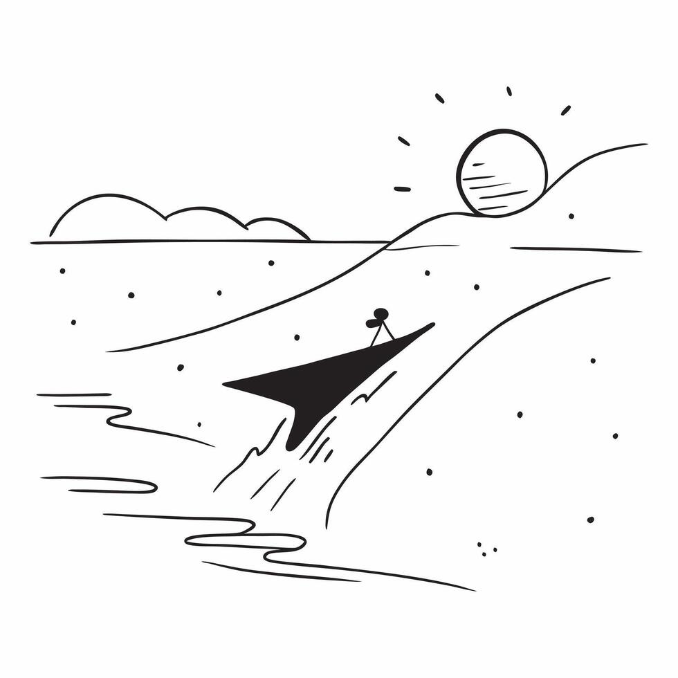 Flat Skier on Glossy Snow Covered Slope at Dusk concept as A skier descending a glossy snow covered slope at dusk with the fading light creating a serene and beautiful scene The g Cleans Set 3 vector