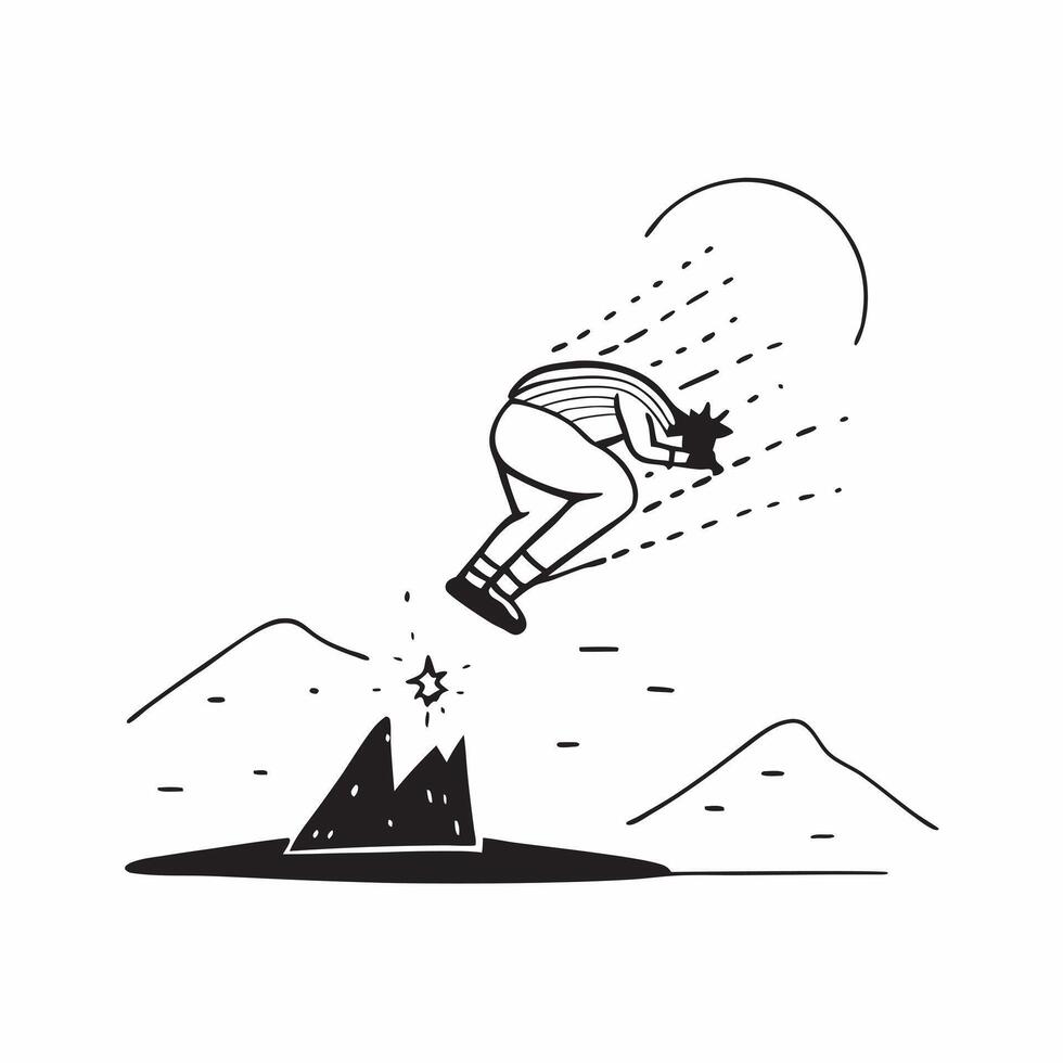 Flat Snowboarder on Glossy Powder Snow in Mountain Range concept as A snowboarder carving through glossy powder snow in a mountain range with the light of the setting sun casting a Cleans Set 3 vector