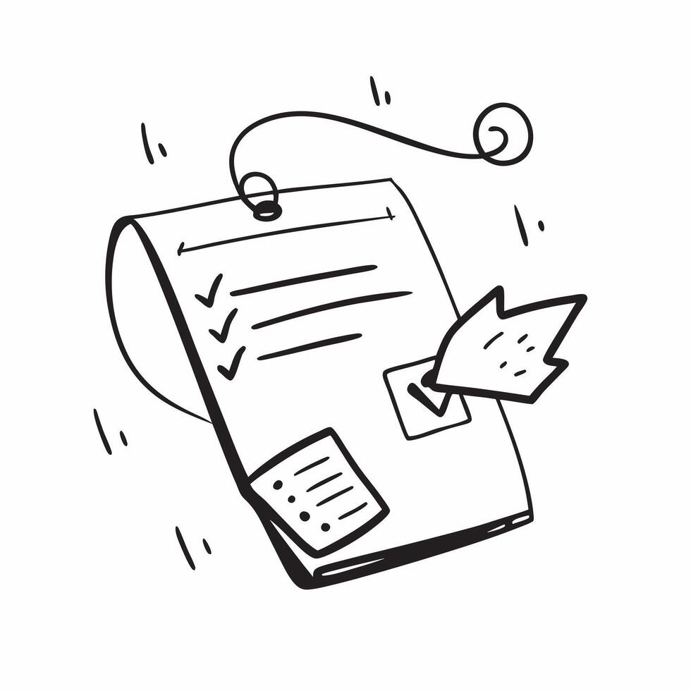 Floating clipboard and checklist with Marketing Tasks text concept as A dynamic illustration of a floating clipboard and checklist with the text Marketing Tasks The design Cleans vector