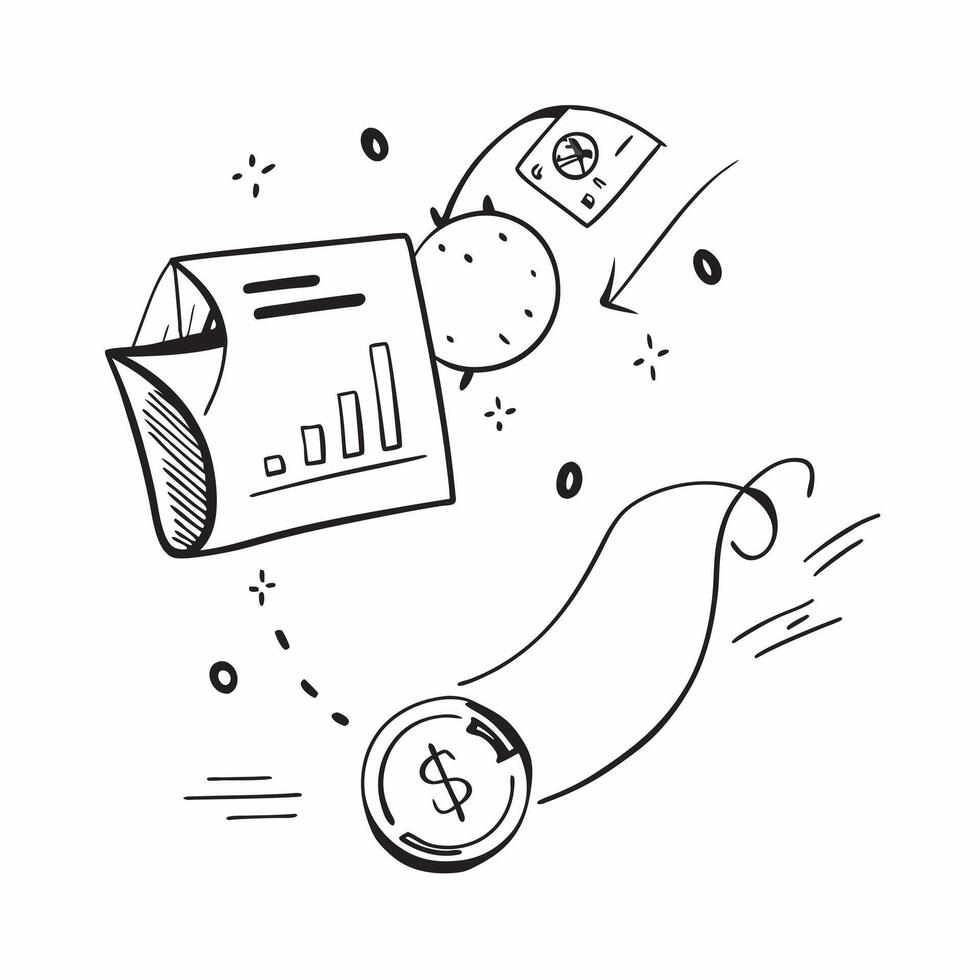Floating dollar sign and chart with Budget Planning text concept as A dynamic featuring a floating dollar sign and a chart with the text Budget Planning The design is isola Cleans vector