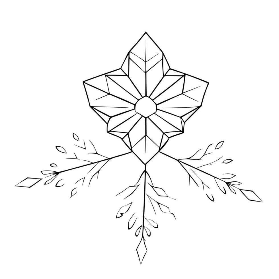 Floating Frost Crystal with Abstract Chill Effect and Copy Space concept as A frost crystal floats in mid air with an abstract chill effect spreading out from it symbolizing the co Cleans Set 2 vector