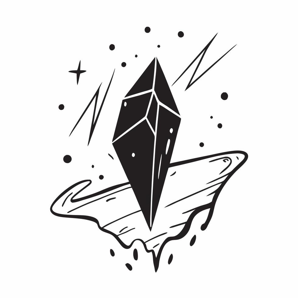 Floating Frost Crystal with Abstract Chill Effect and Copy Space concept as A frost crystal floats in mid air with an abstract chill effect spreading out from it symbolizing the co Cleans Set 3 vector