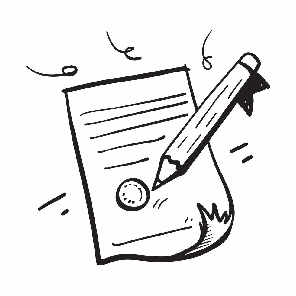 Floating stock certificate and pen with Ownership text concept as A sleek design featuring a floating stock certificate and pen with the text Ownership The elements are iso Cleans vector