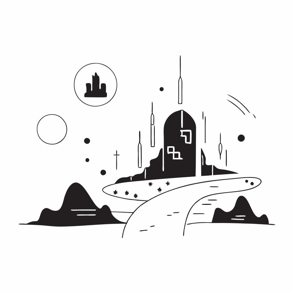 Glossy abstract digital landscape with futuristic elements as a technology backdrop concept as An abstract background featuring a glossy digital landscape with futuristic elements Cleans vector