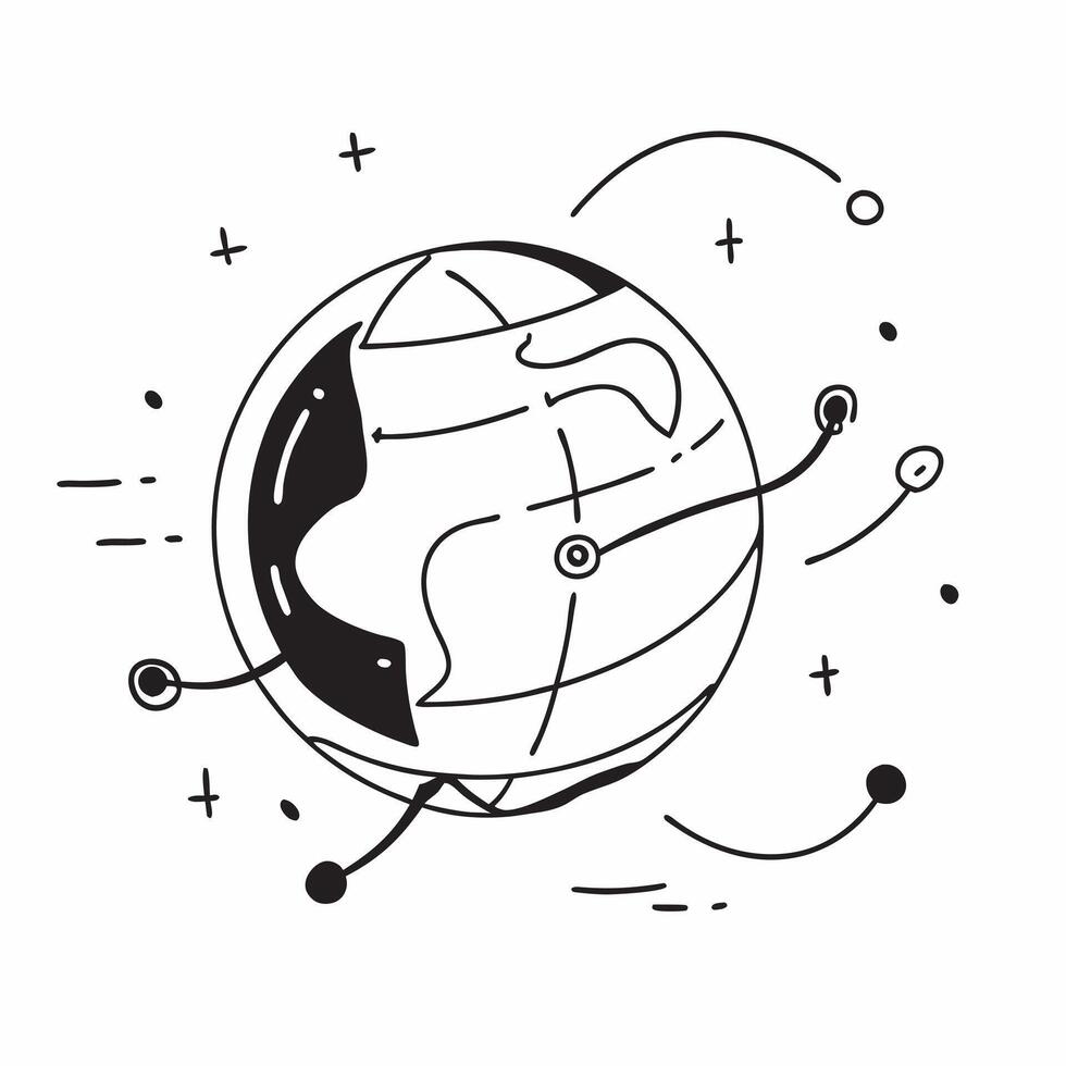 Glossy abstract digital globe with glowing connections as a tech conference backdrop concept as A glossy abstract digital globe with glowing connections radiating from it symbolizi Cleans vector