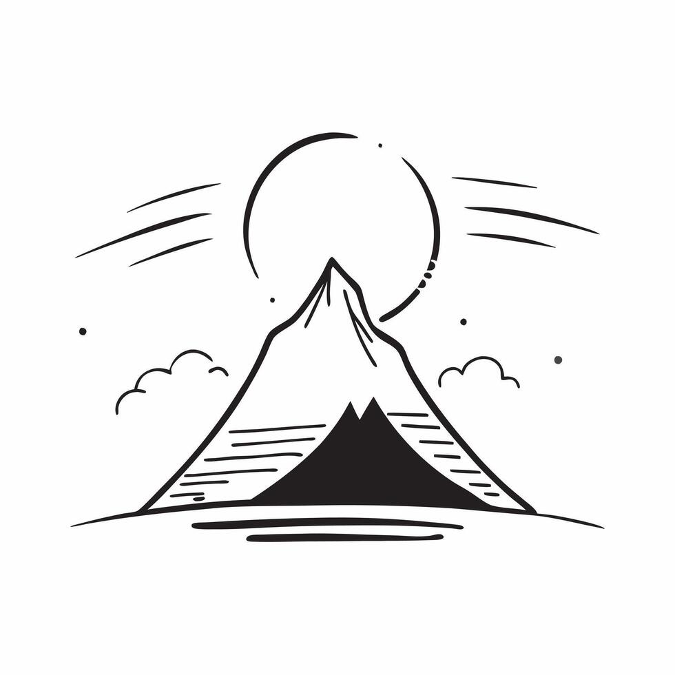 Glossy background with an abstract mountain peak and a glowing sunrise concept as A glossy background depicting an abstract mountain peak with a glowing sunrise symbolizing the cha Cleans vector