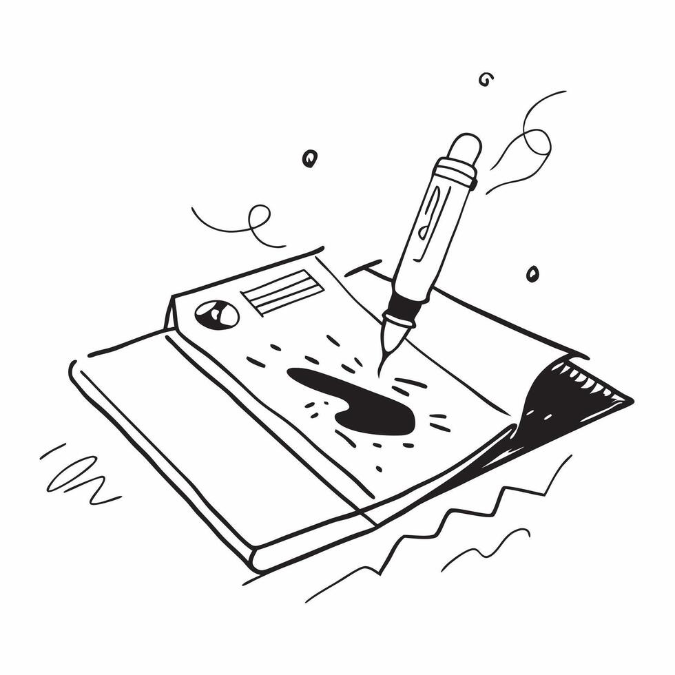Glossy marble surface with a financial portfolio and fountain pen concept as A high angle shot of a glossy marble surface with a financial portfolio and a fountain pen casting a so Cleans vector