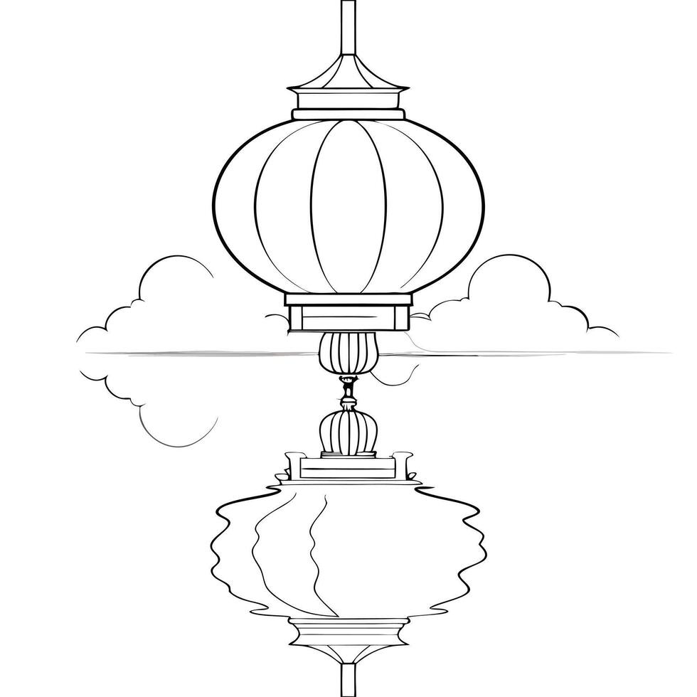Glossy Mid Autumn Festival Lantern Display concept as A glossy background featuring an elaborate lantern display for the Mid Autumn Festival with reflections enhancing the intricat Cleans Set 2 vector