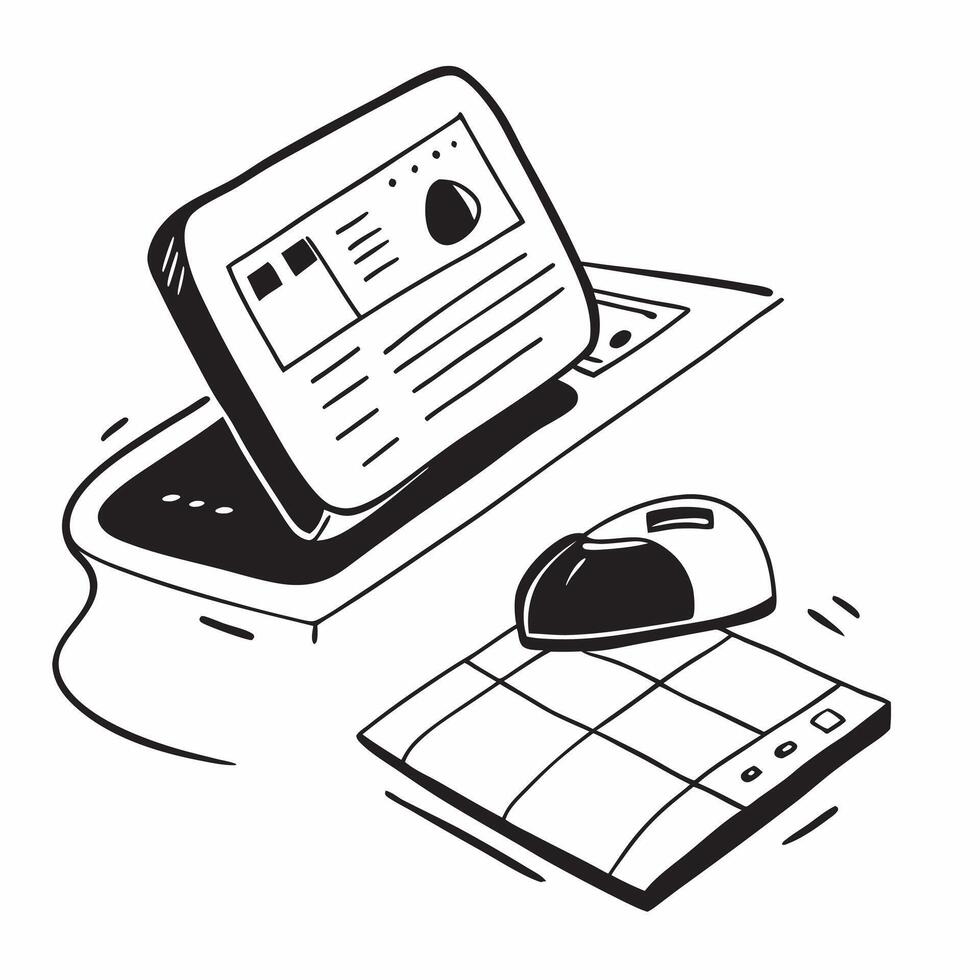 Glossy mouse and keyboard on a reflective desk surface with a financial application open concept as A close up shot of a glossy mouse and keyboard on a reflective desk surface with Cleans vector