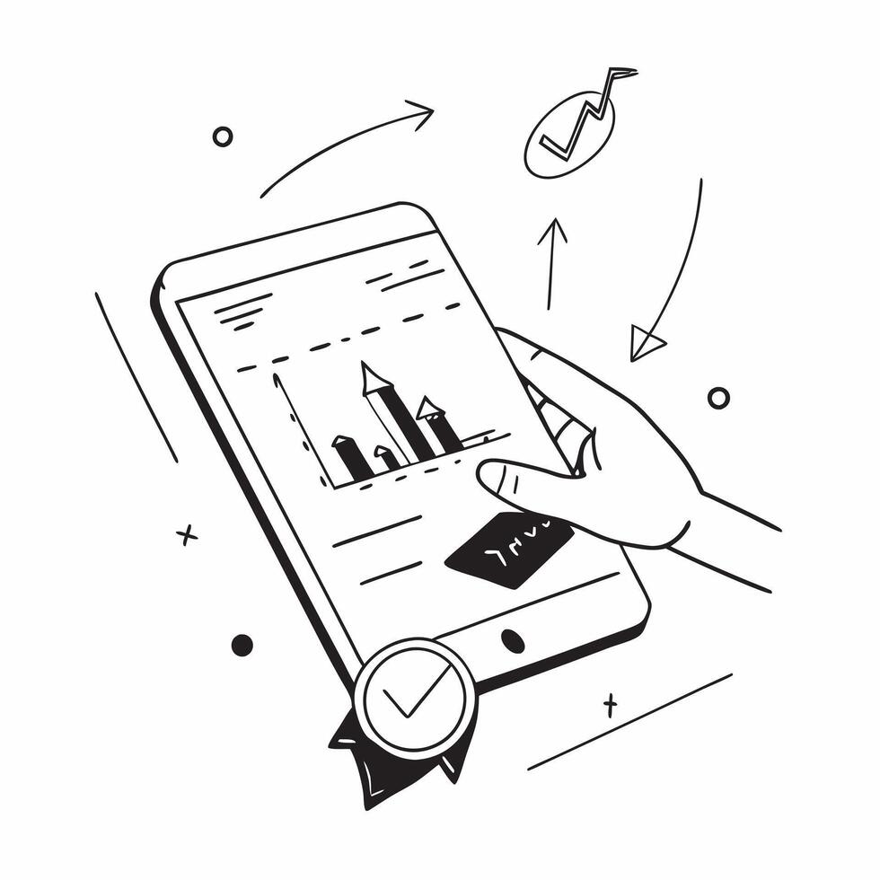 Glossy tablet with floating holographic bar charts and dollar signs concept as A high angle shot of a glossy tablet with floating holographic bar charts and dollar signs The scene Cleans Set 6 vector