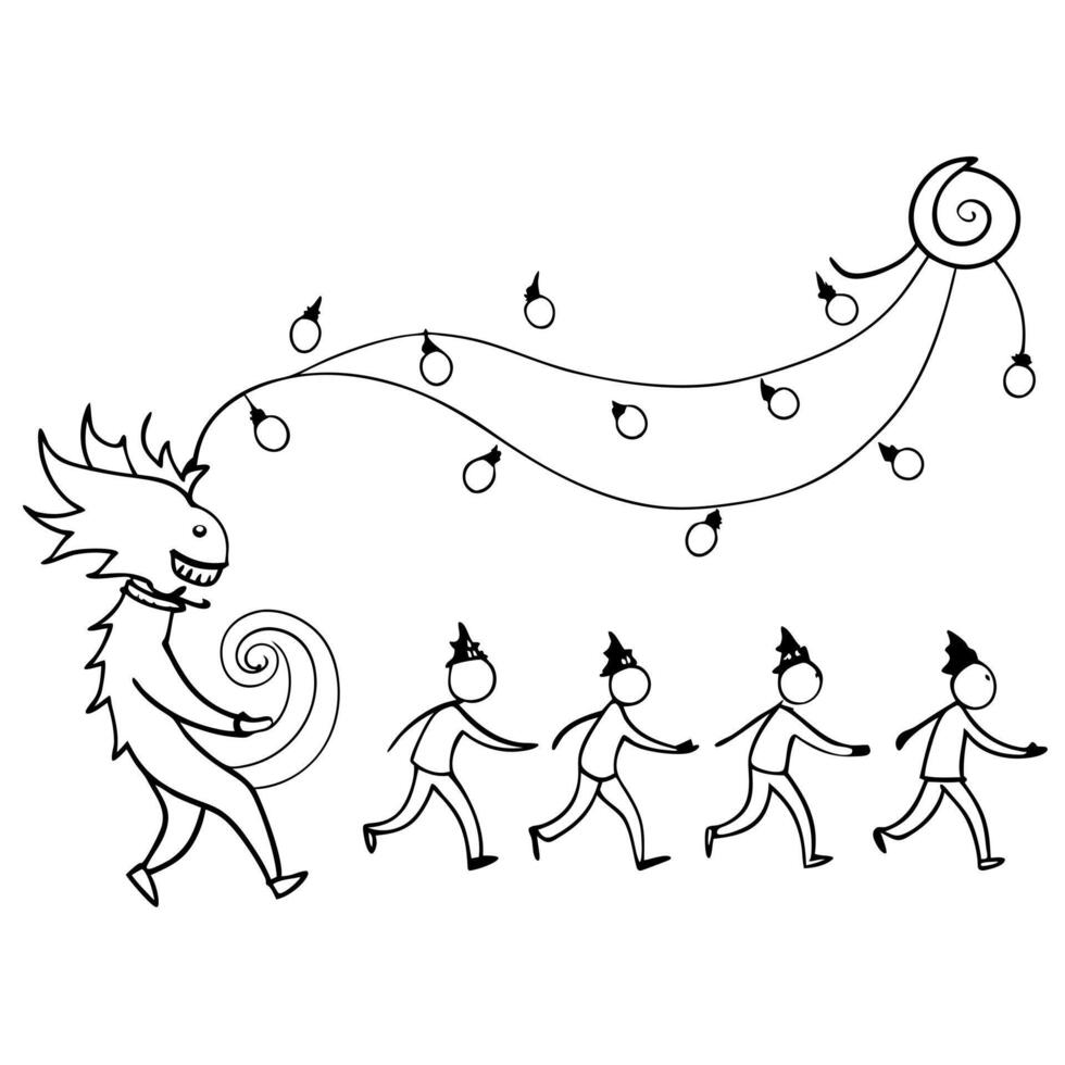 Glowing Abstract Dragon Dance concept as A vibrant glowing abstract representation of a traditional dragon dance during the Mid Autumn Festival with swirling lights and energetic m Cleans vector