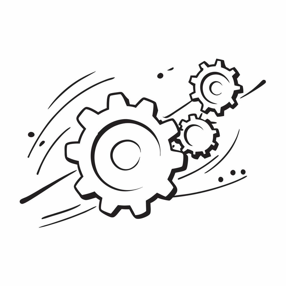 Glowing abstract gears in motion representing operational efficiency concept as A dynamic shot of glowing abstract gears in motion symbolizing operational efficiency in scaling a b Cleans vector