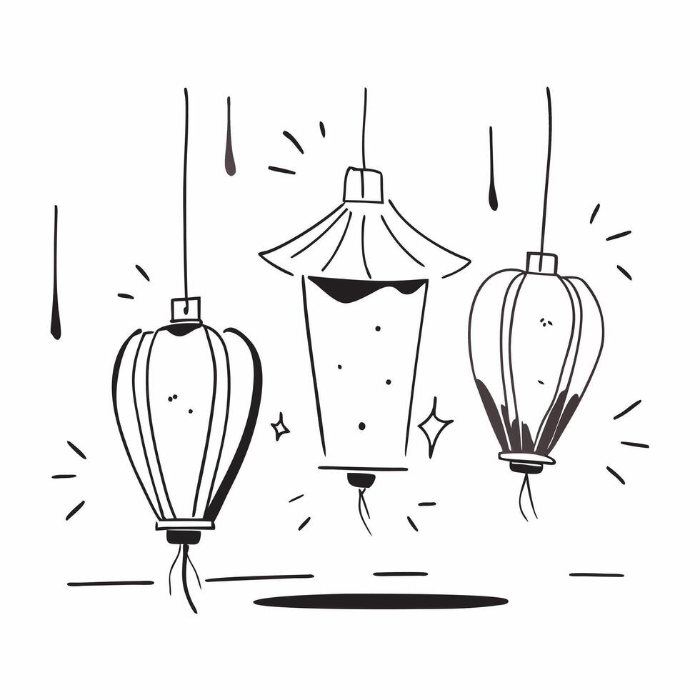 Lantern Display in Glowing Abstract concept as A glowing abstract art depiction of a Mid Autumn lantern display with vibrant colors and dynamic light patterns Camera angle wide sh Cleans Set 3 vector