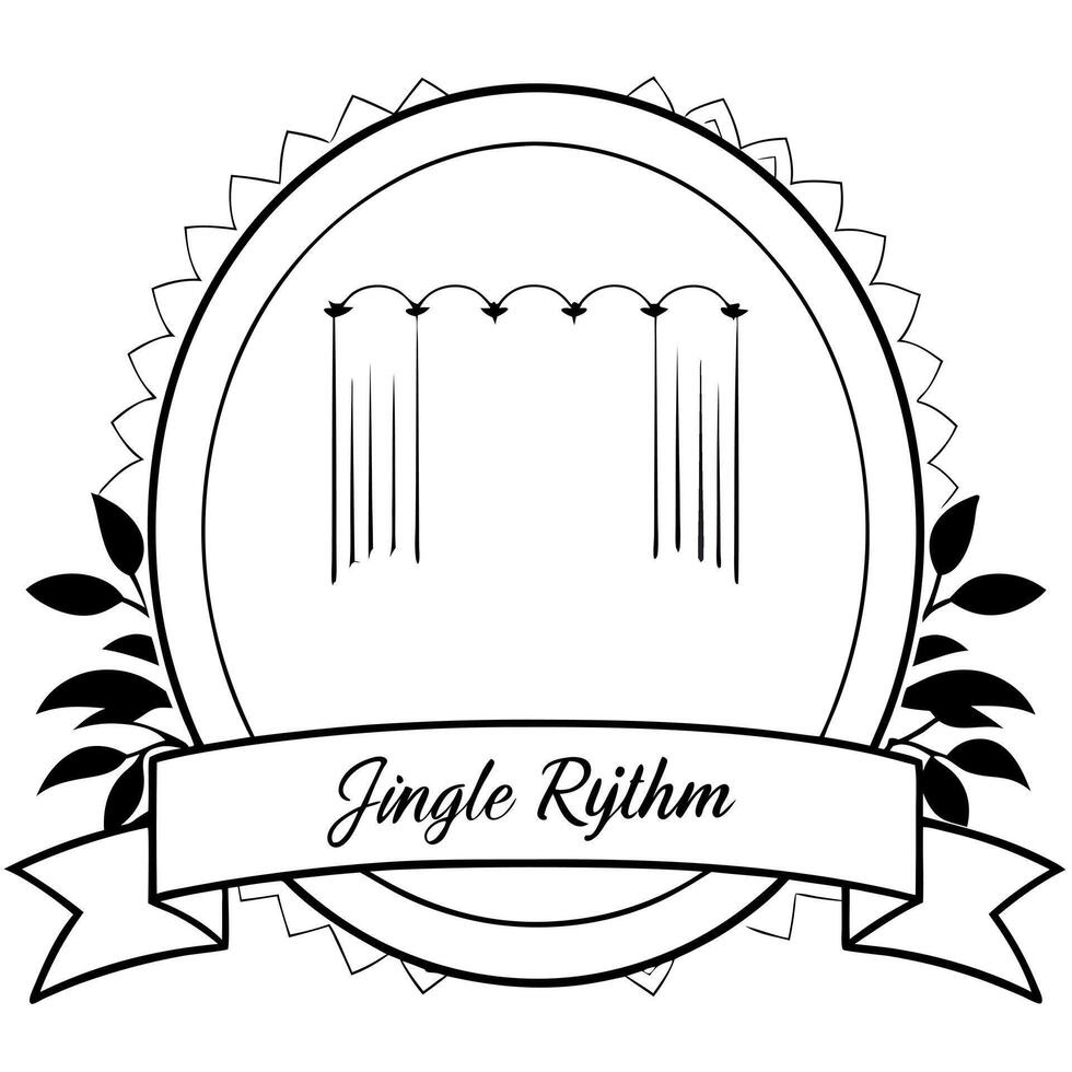 Rainforest and Waterfall Border Frame with Copy Space concept as A border frame with a rainforest and waterfall at opposite ends offering generous copy space in the center Jungle Cleans Set 2 vector