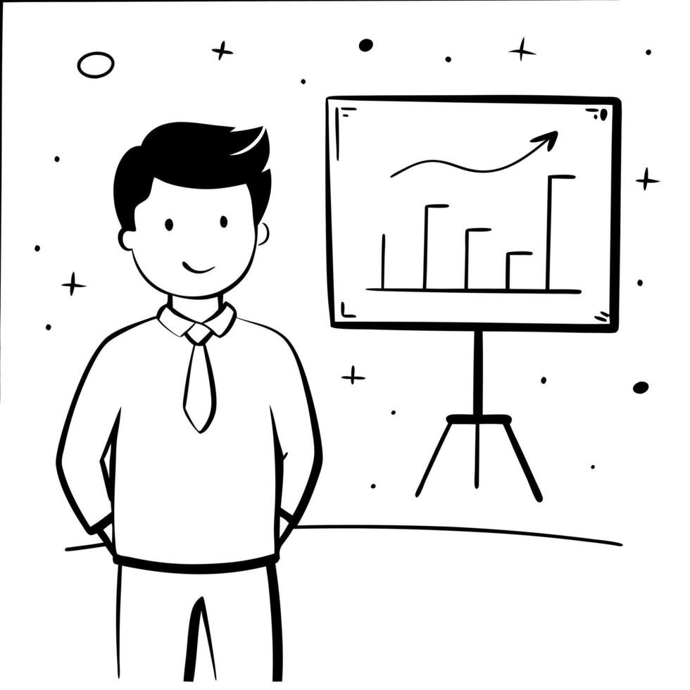 Sales manager analyzing glossy sales data concept as A sales manager stands before a large glossy sales dashboard analyzing key performance indicators The background is clean and Cleans vector