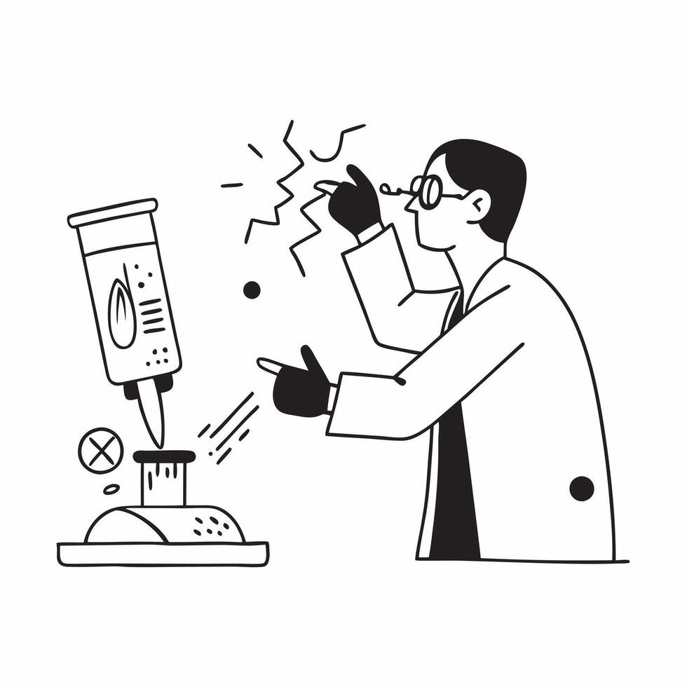 Scientist candidly conducting an experiment with smart sensors concept as A candid photo of a scientist conducting an experiment using smart sensors in a high tech lab The image c Cleans vector