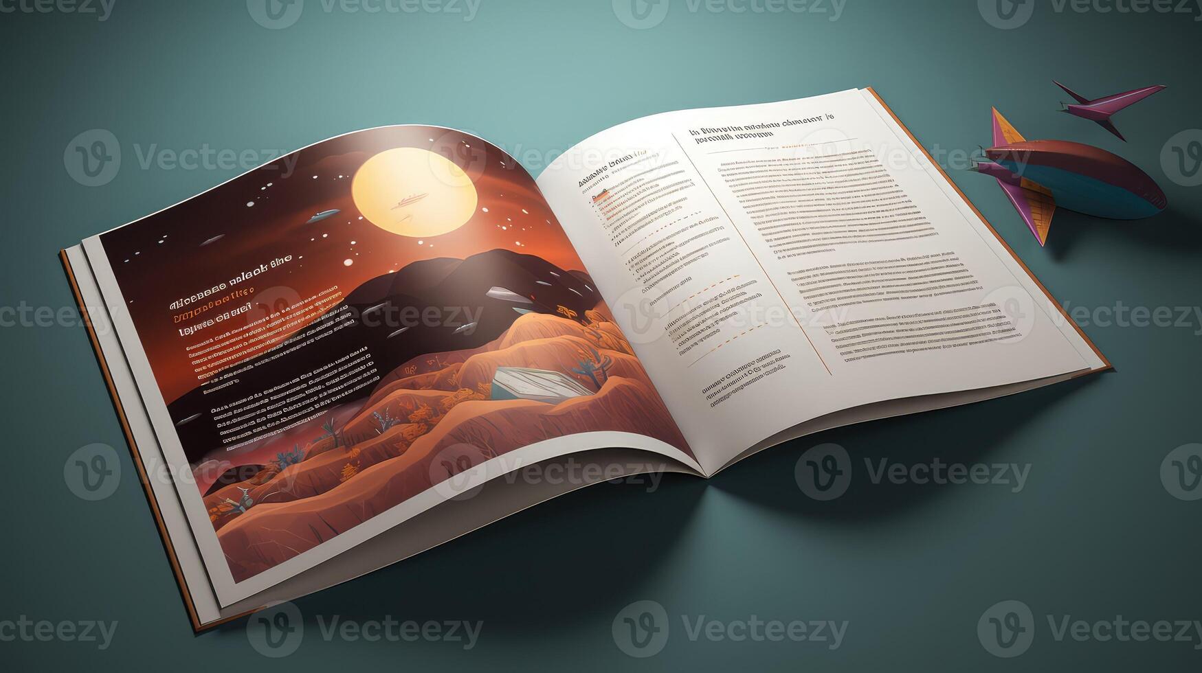 template book mockup us letter photo