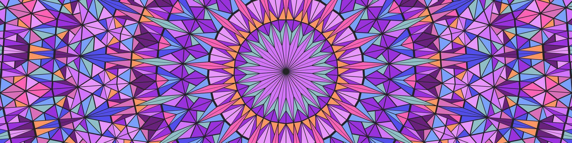 Polygonal dynamic colorful geometric round mosaic background vector