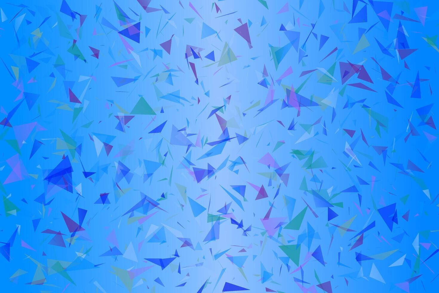 Blue abstract random gradient triangle particle web page background vector