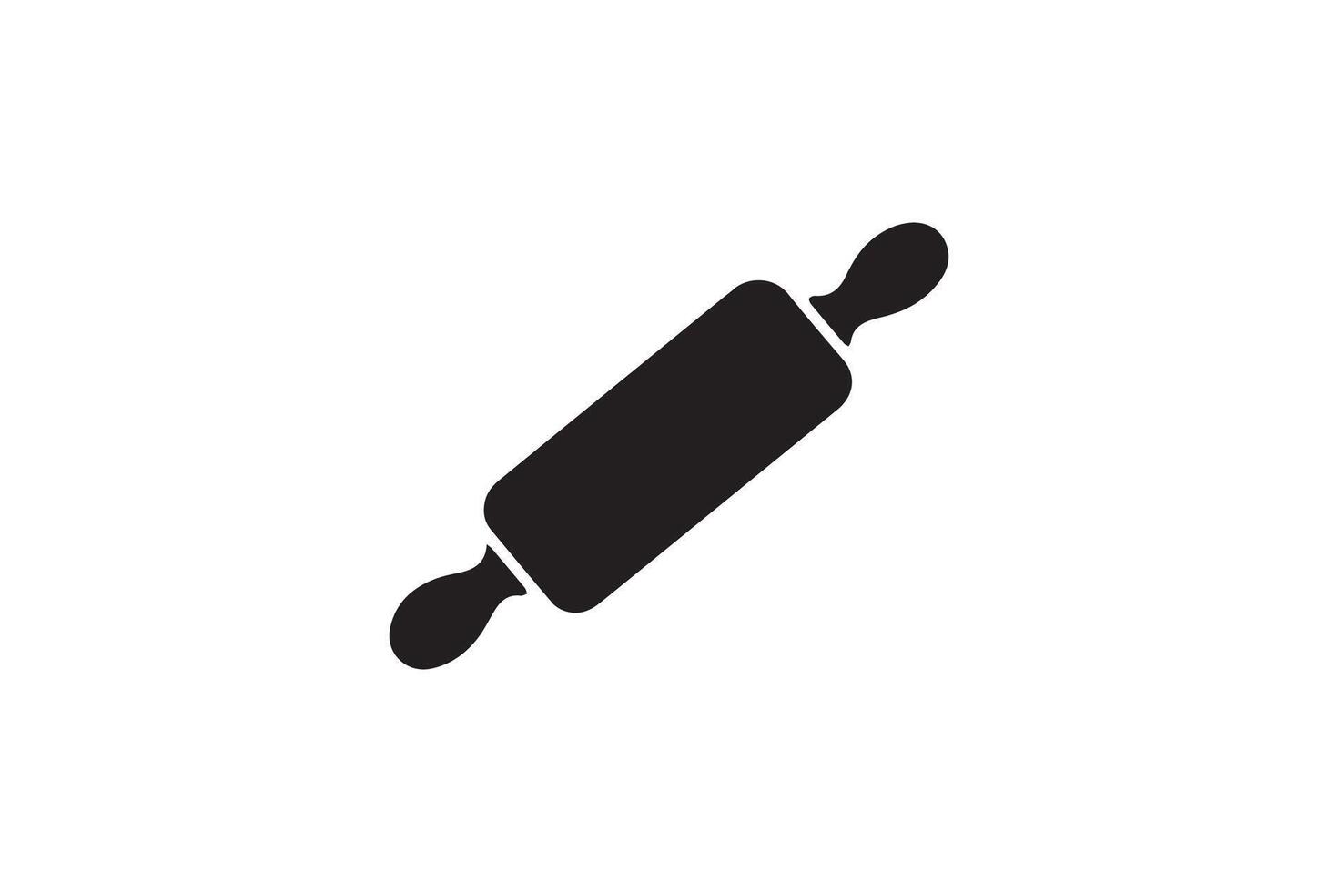 A rolling pin icon on a white background vector