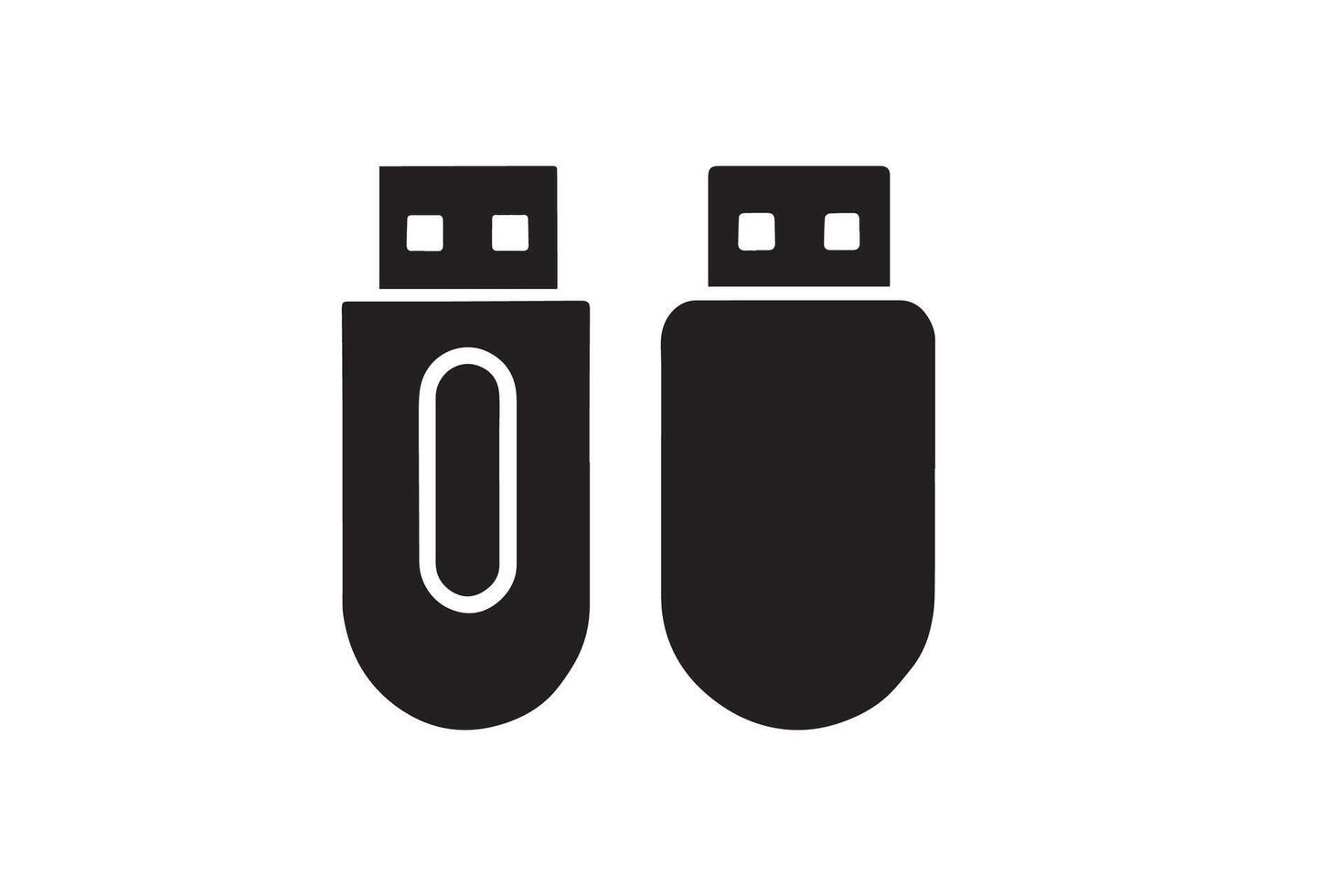 Usb flash drive icon illustration vector