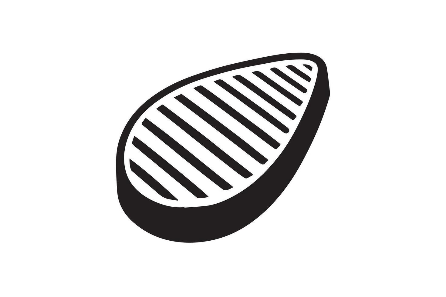 A black and white image of a grill vector
