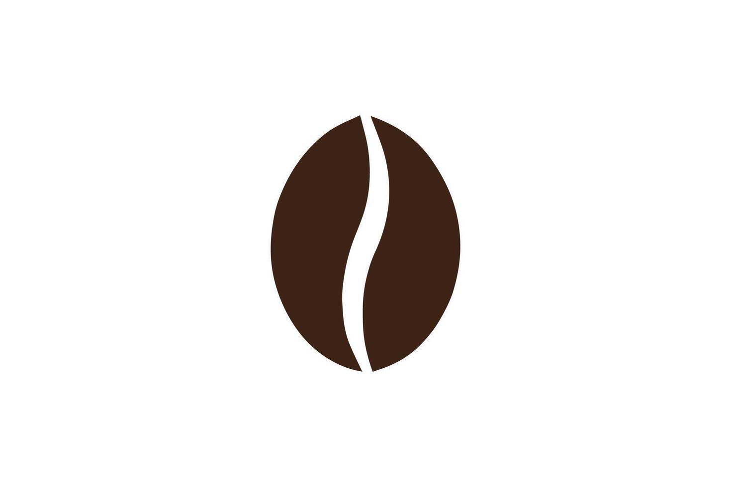 A coffee bean icon on a white background vector