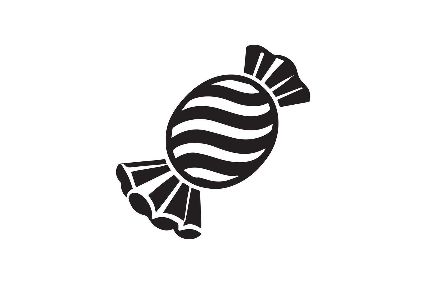 A black and white illustration of a candy bar vector