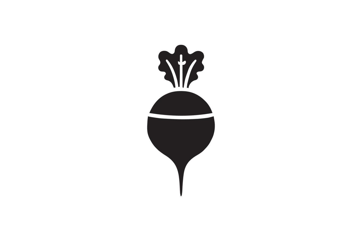 A black and white illustration of a vegetable vector