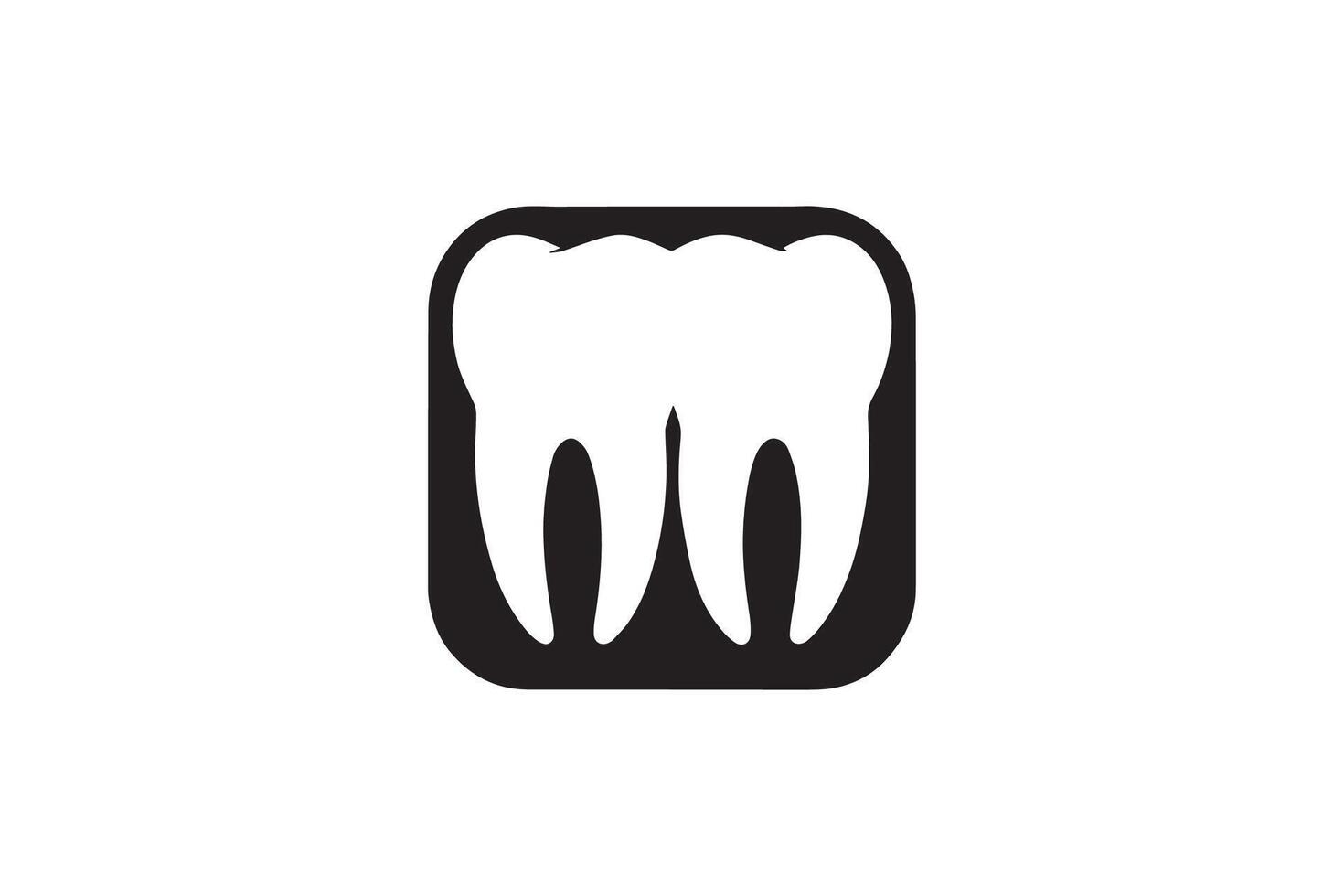 A tooth icon on a white background vector