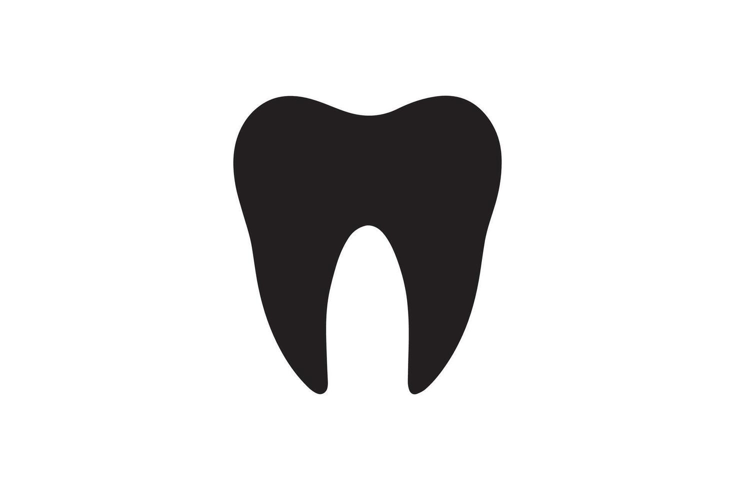 Tooth icon isolated on white background vector
