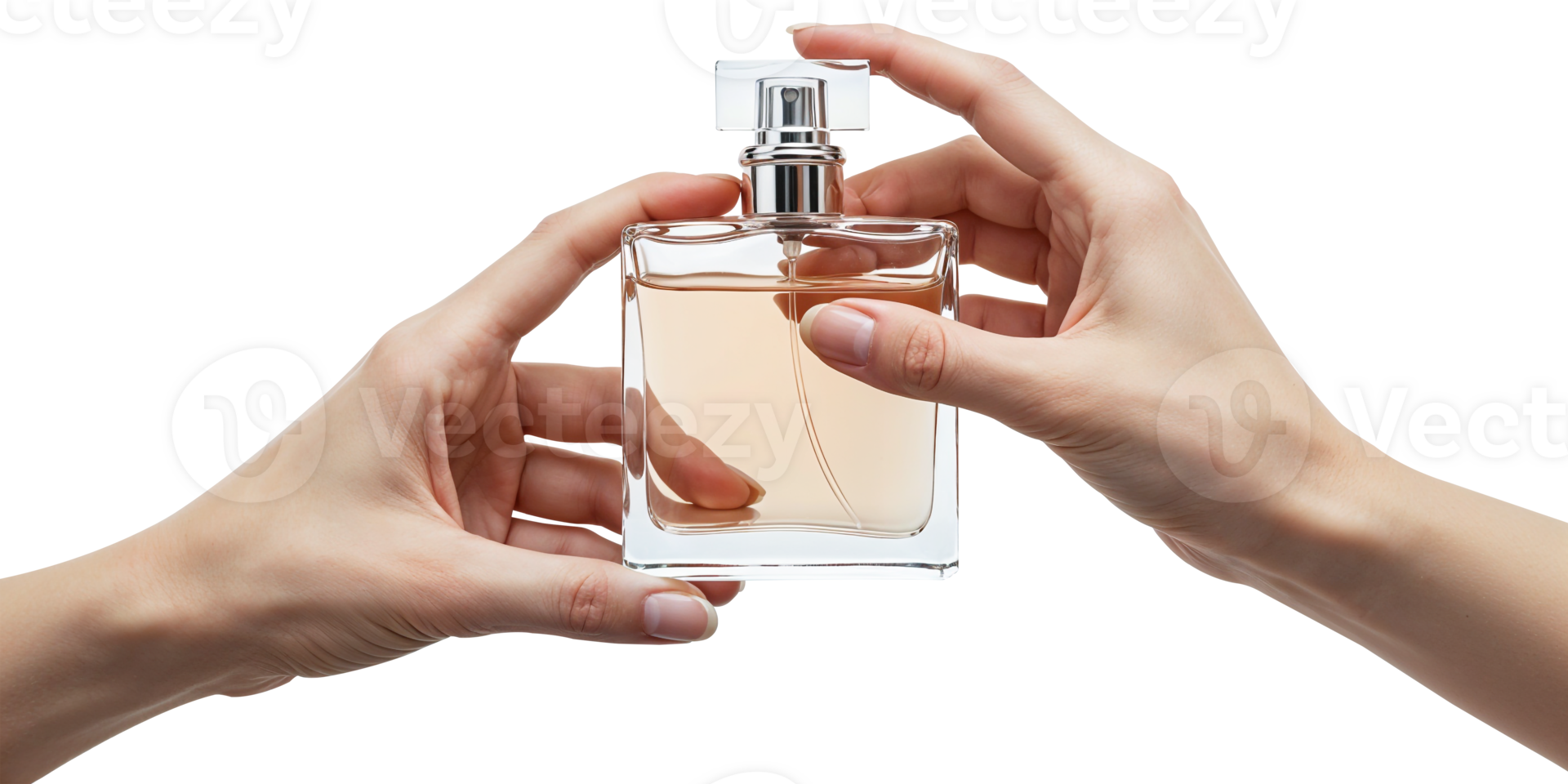 hand with a perfume bottle png