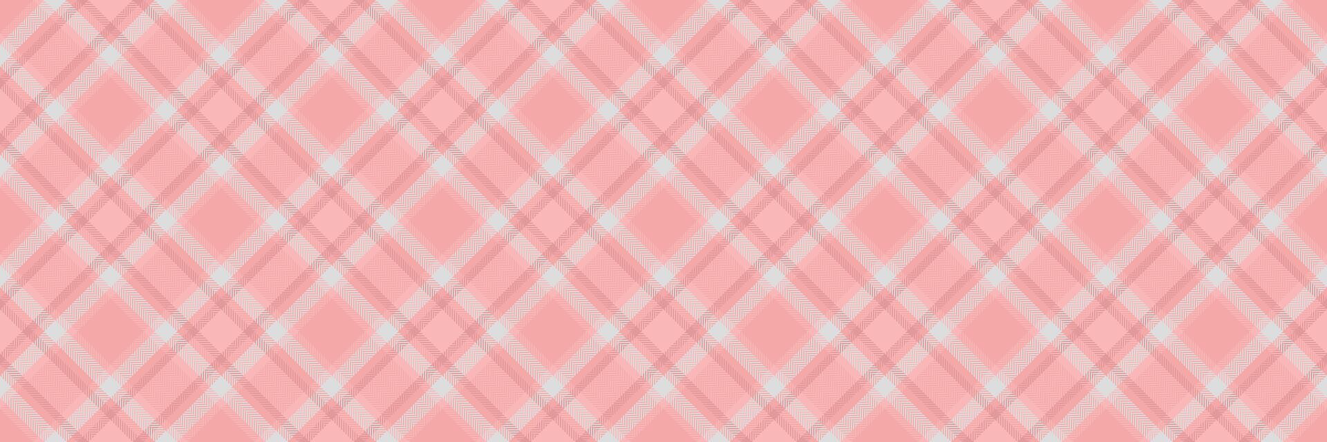 Sheet check tartan , tattersall seamless plaid texture. Irish textile background fabric pattern in red and light colors. vector