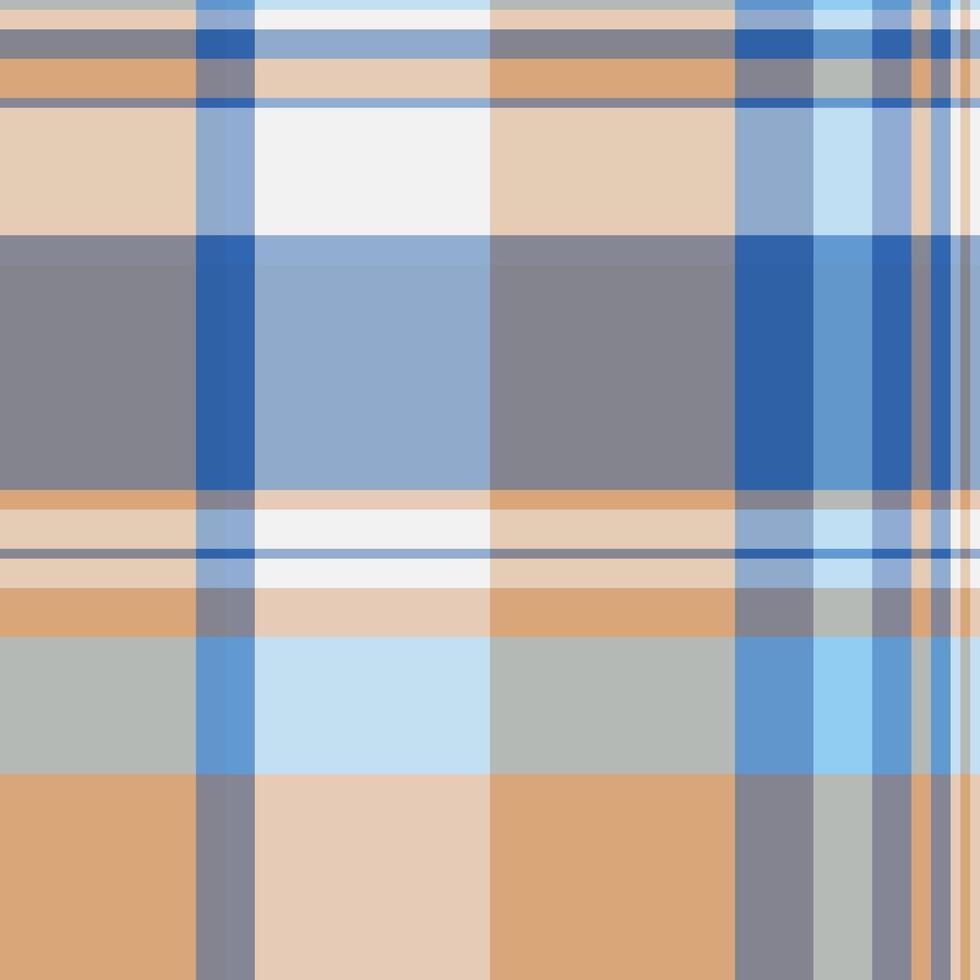 Performance textile plaid, random seamless texture pattern. Winter background tartan check fabric in light and pastel colors. vector