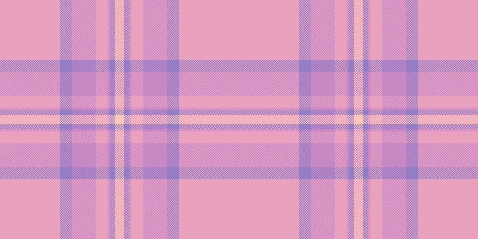 Soft pastel pink and purple plaid pattern. Ideal for textile designs, fashion, website backgrounds, and scrapbooking projects. A gentle, feminine texture evokes feelings of calmness and serenity. vector